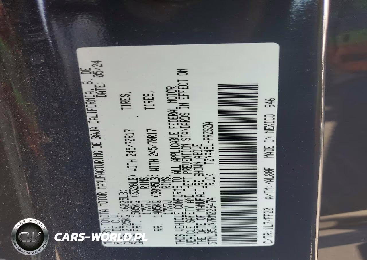 2024 Toyota Tacoma Sr5 VIN:3TMLB5JN7RM026474 - 13