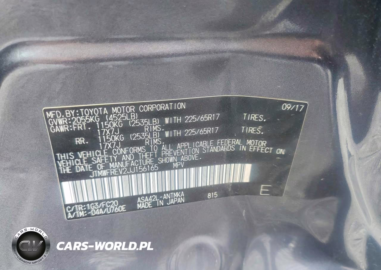 2018 Toyota Rav4 Xle VIN:JTMWFREV2JJ156165 - 13