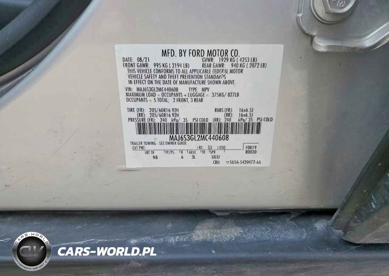 2021 Ford Ecosport Se VIN:MAJ6S3GL2MC440608 - 14