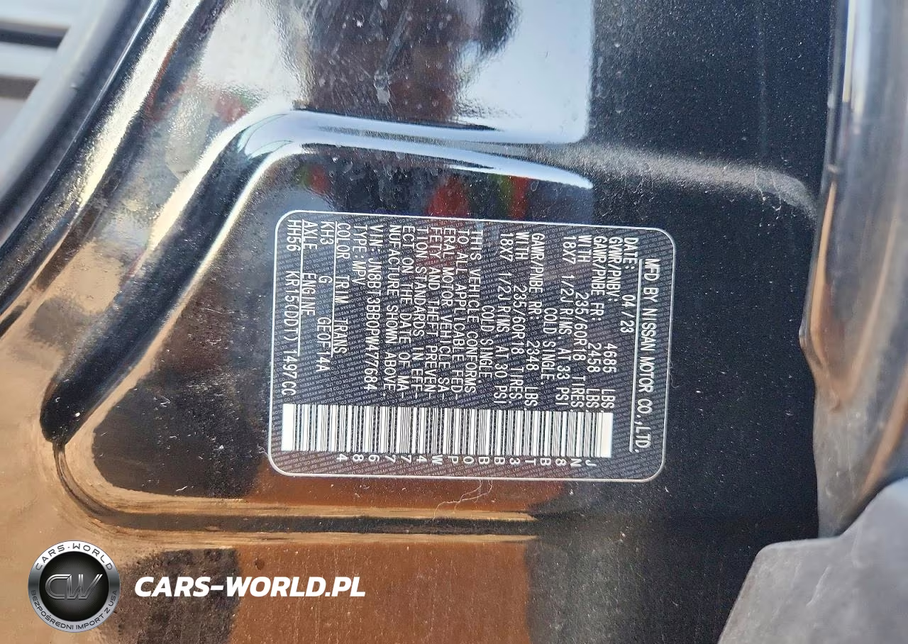 2023 Nissan Rogue Sv VIN:JN8BT3BB0PW477684 - 13