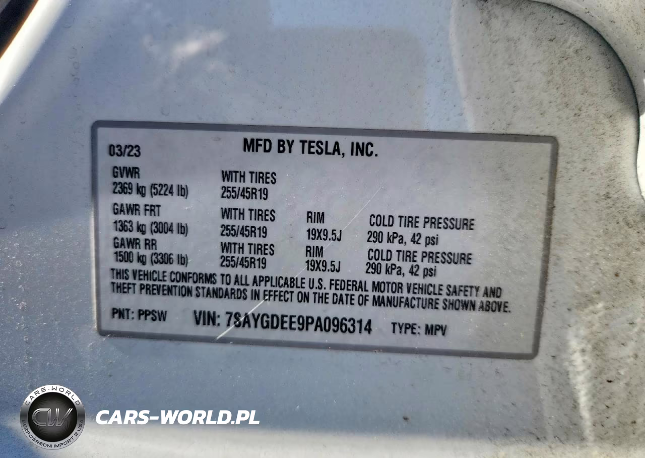 2023 Tesla Model Y VIN:7SAYGDEE9PA096314 - 12