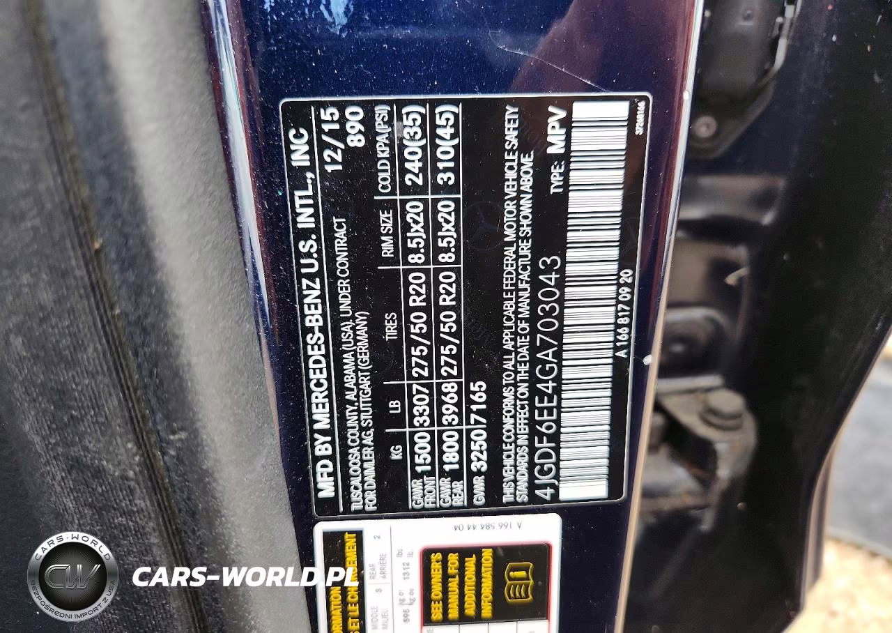 2016 Mercedes-Benz Gl 450 4Matic VIN:4JGDF6EE4GA703043 - 13