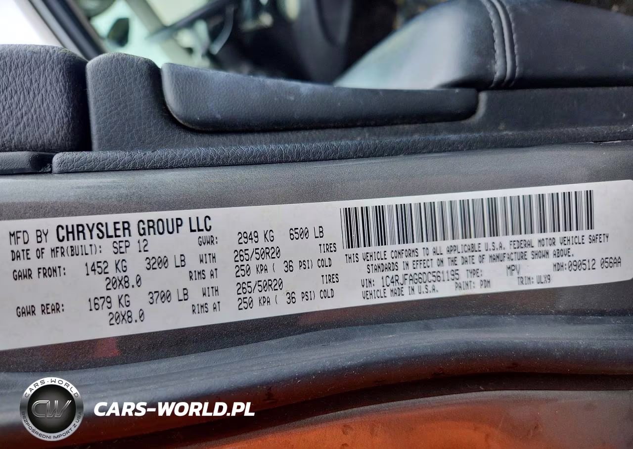 2013 Jeep Grand Cherokee Laredo VIN:1C4RJFAG6DC561195 - 13