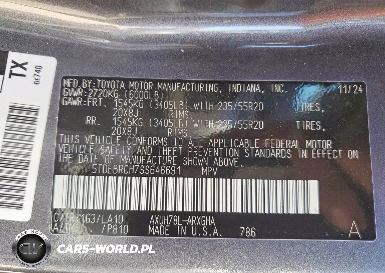 2025 Toyota Highlander Hybrid Platinum VIN:5TDEBRCH7SS646691 - 13