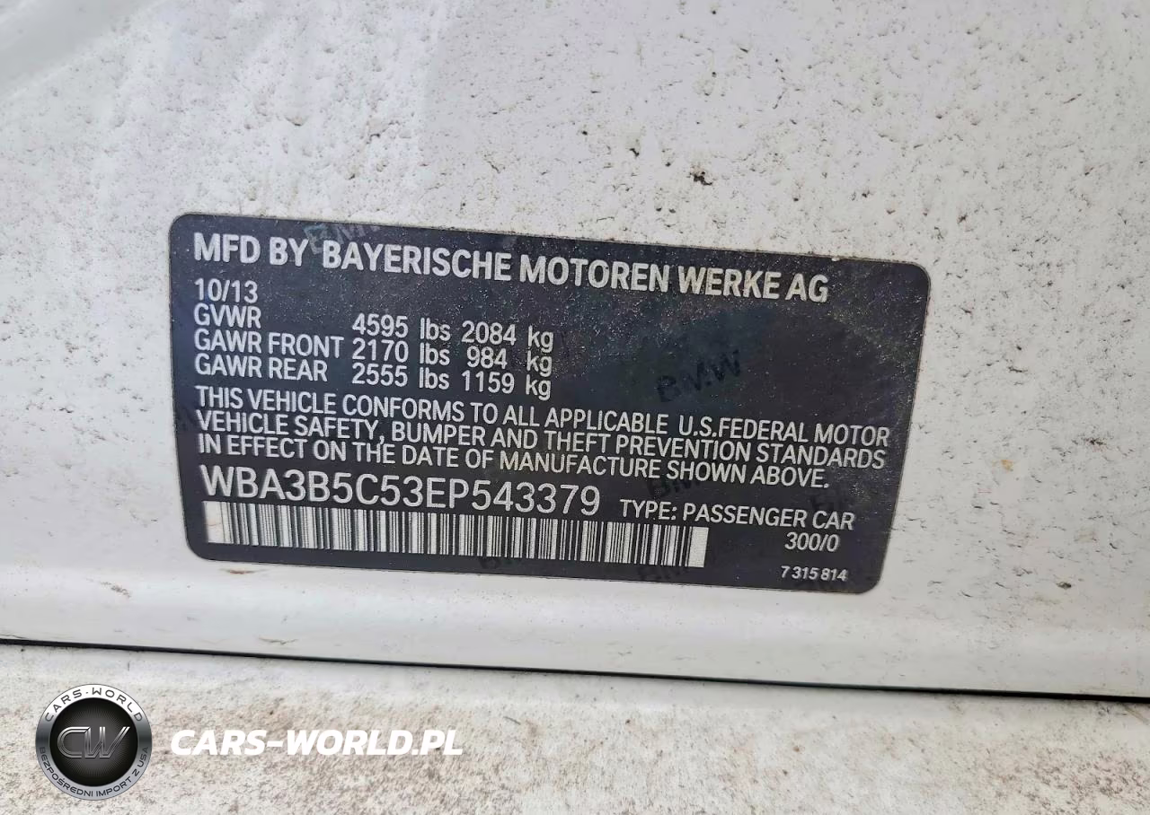 2014 BMW 328 Xi Sulev VIN:WBA3B5C53EP543379 - 12