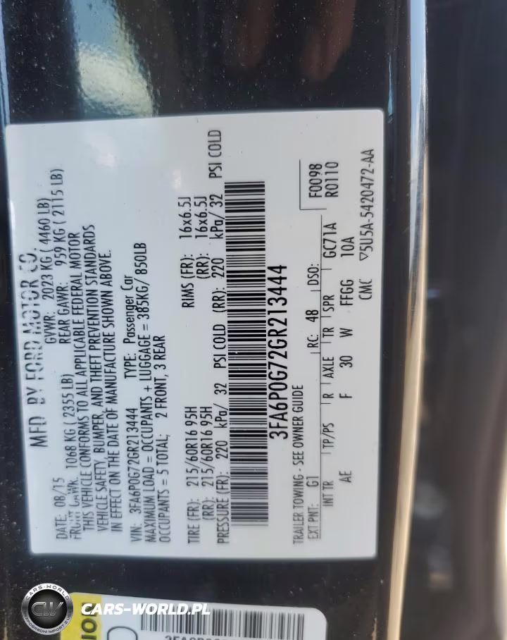 2016 Ford Fusion S VIN:3FA6P0G72GR213444 - 13