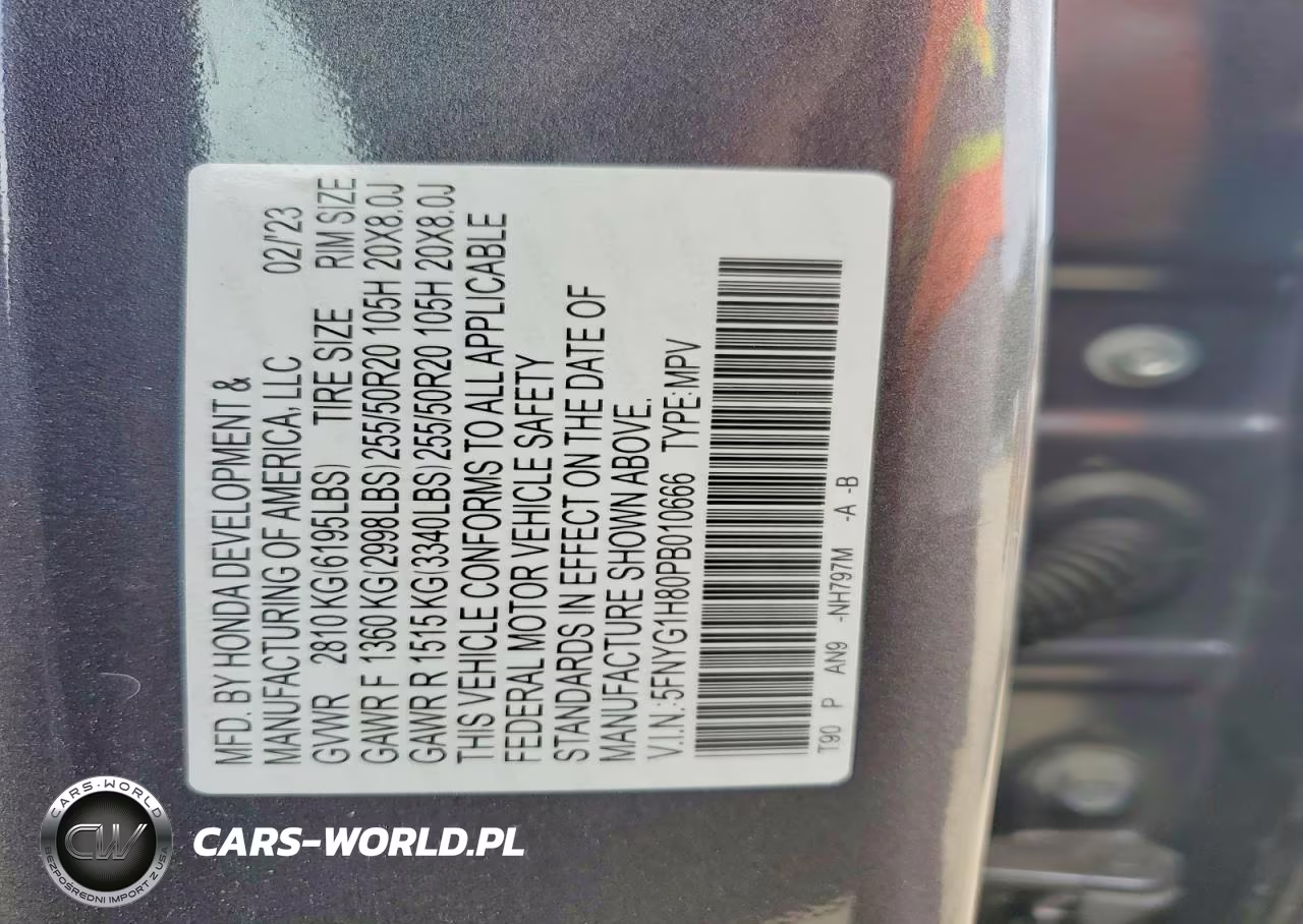 2023 Honda Pilot Elite VIN:5FNYG1H80PB010666 - 13