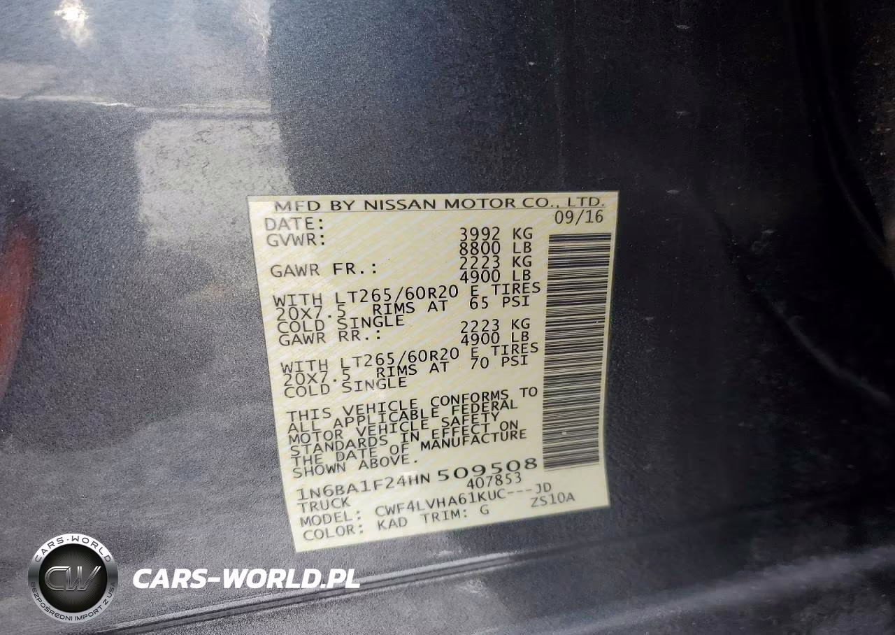 2017 Nissan Titan Xd Sl VIN:1N6BA1F24HN509508 - 12