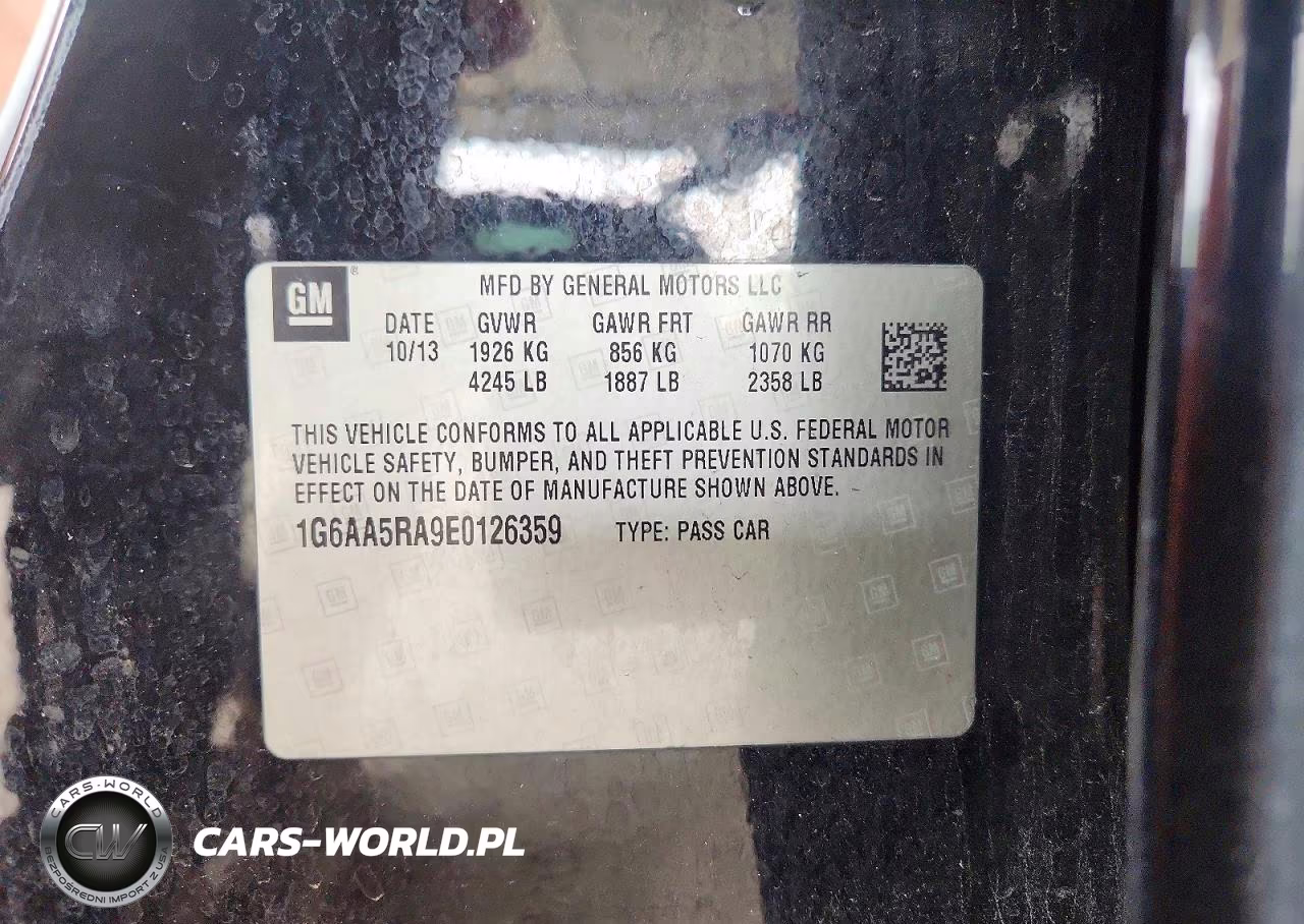 2014 Cadillac Ats VIN:1G6AA5RA9E0126359 - 12
