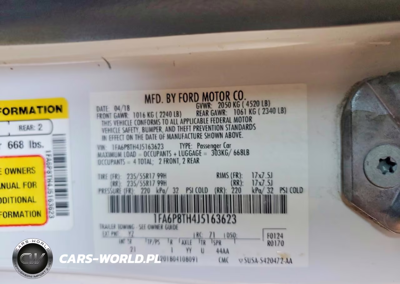 2018 Ford Mustang VIN:1FA6P8TH4J5163623 - 12