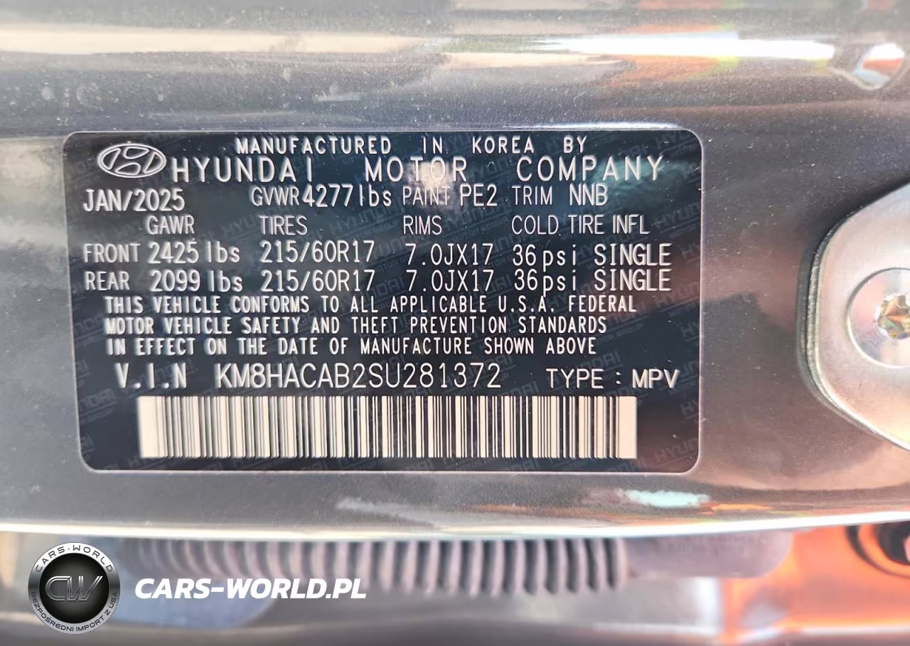 2025 Hyundai Kona Se VIN:KM8HACAB2SU281372 - 13