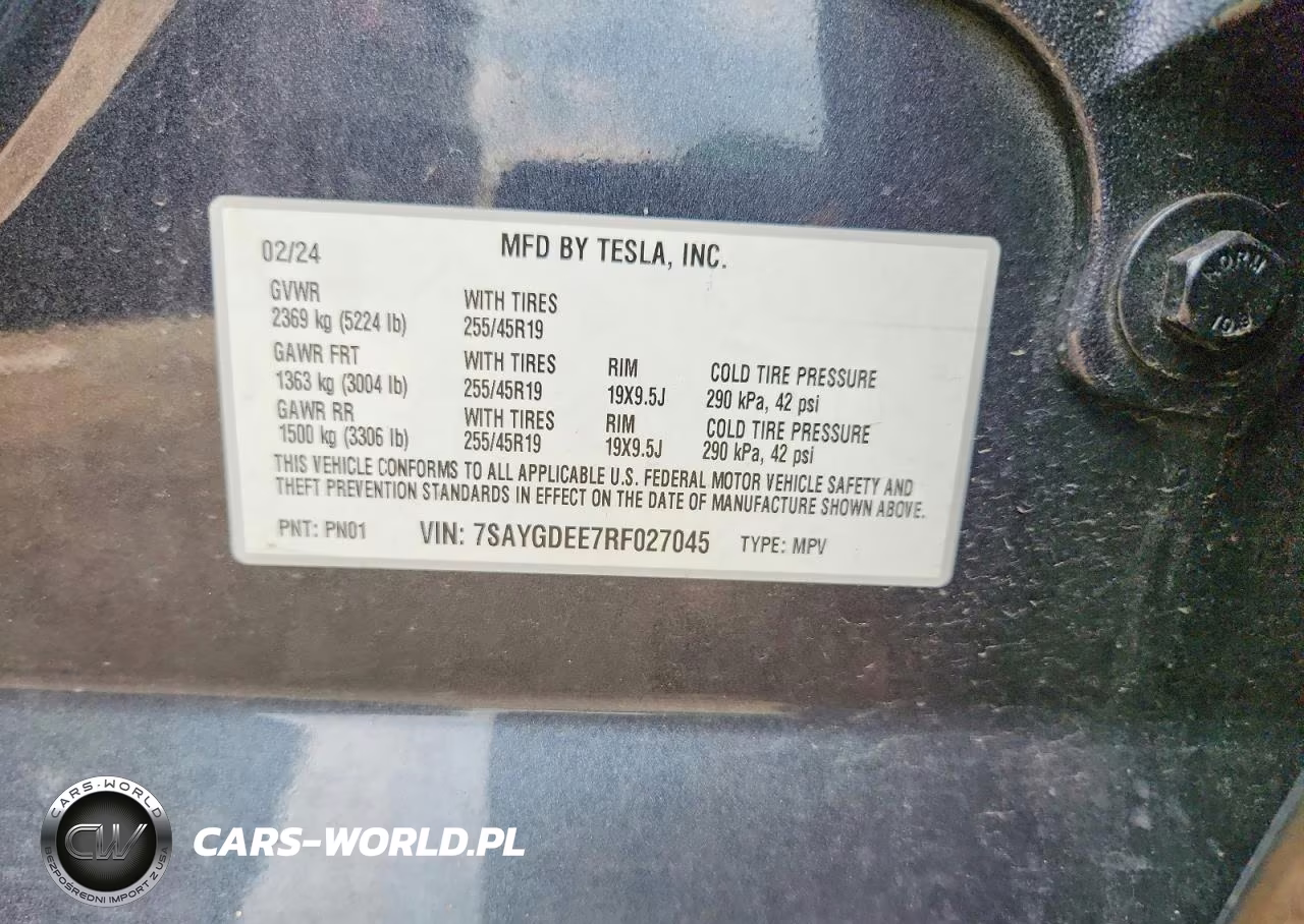 2024 Tesla Model Y VIN:7SAYGDEE7RF027045 - 12