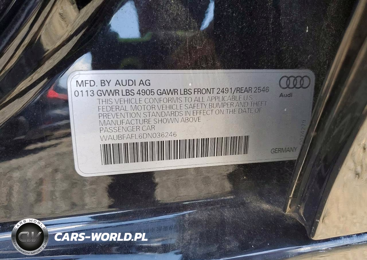 2013 Audi A4 Premium VIN:WAUBFAFL6DN036246 - 12