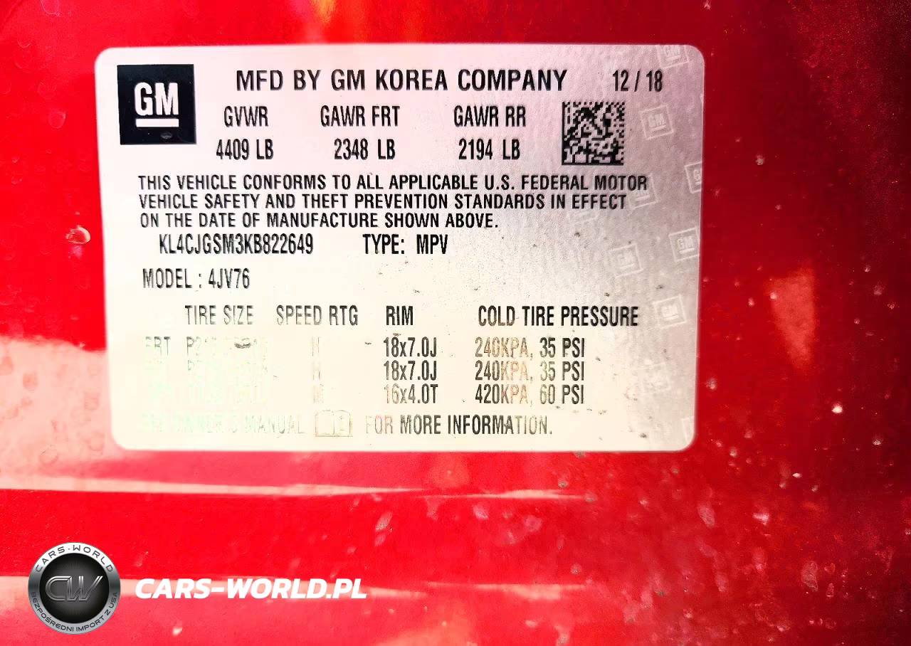2019 Buick Encore Essence VIN:KL4CJGSM3KB822649 - 13
