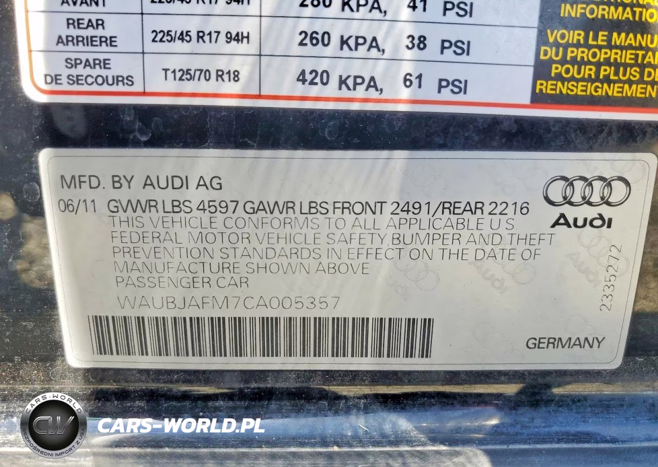 2012 Audi A3 Premium VIN:WAUBJAFM7CA005357 - 12
