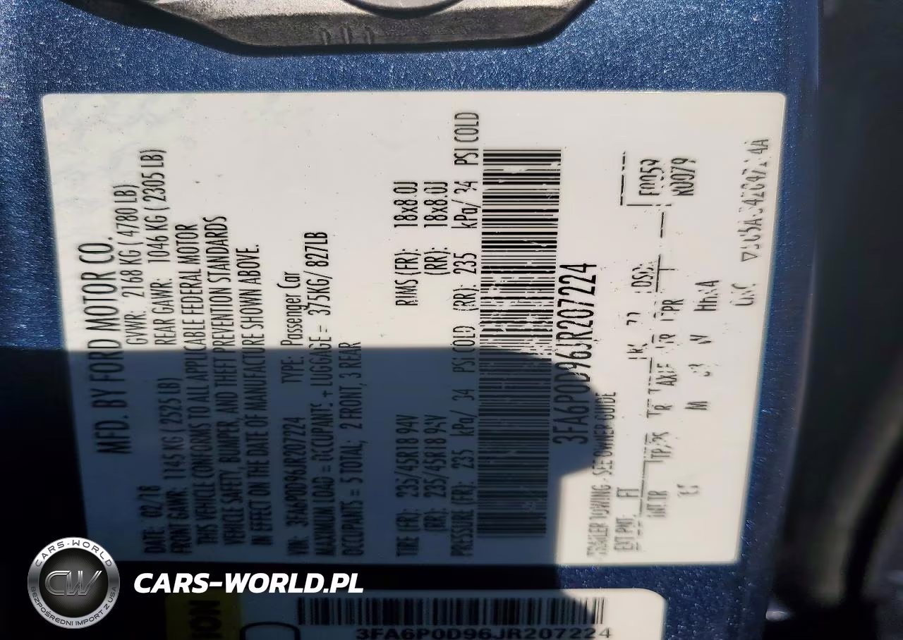 2018 Ford Fusion Titanium-Platinum VIN:3FA6P0D96JR207224 - 12