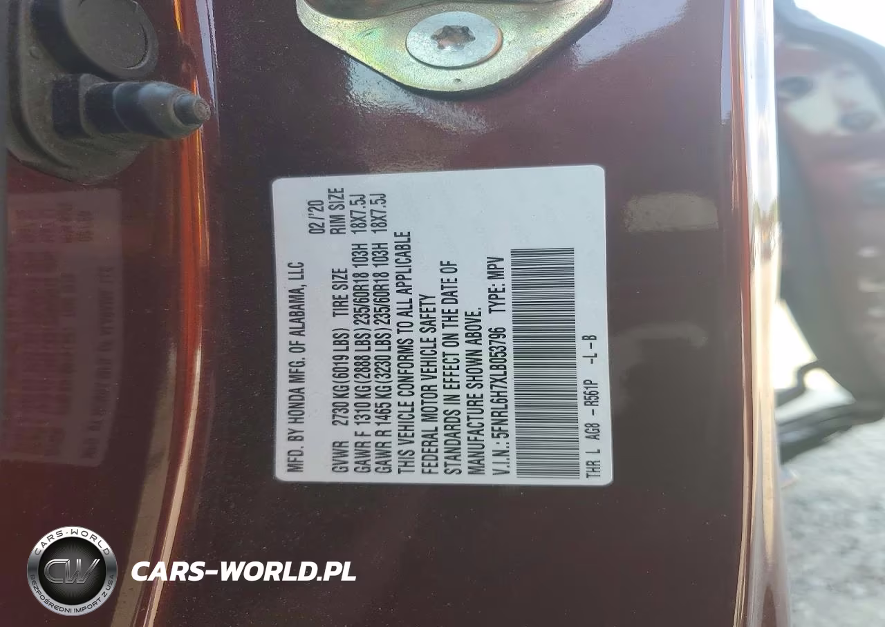 2020 Honda Odyssey Exl VIN:5FNRL6H7XLB053796 - 13