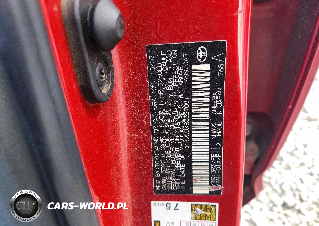 2008 Toyota Prius Base VIN:JTDKB20UX83327081 - 12