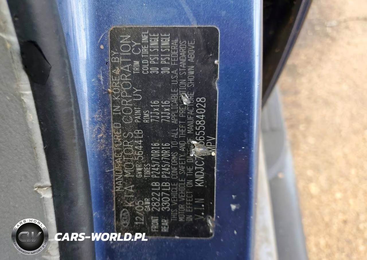 2006 Kia Sorento Lx VIN:KNDJC733565584028 - 12