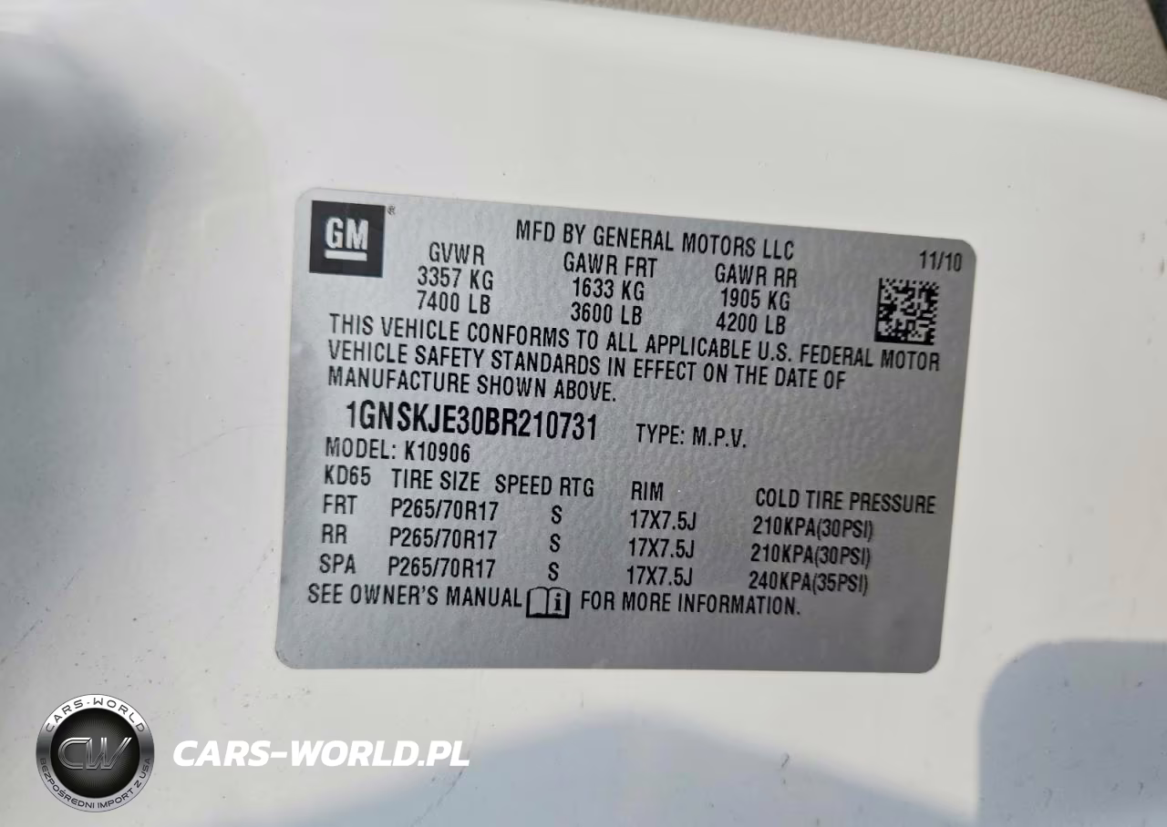 2011 Chevrolet Suburban K1500 Lt VIN:1GNSKJE30BR210731 - 13