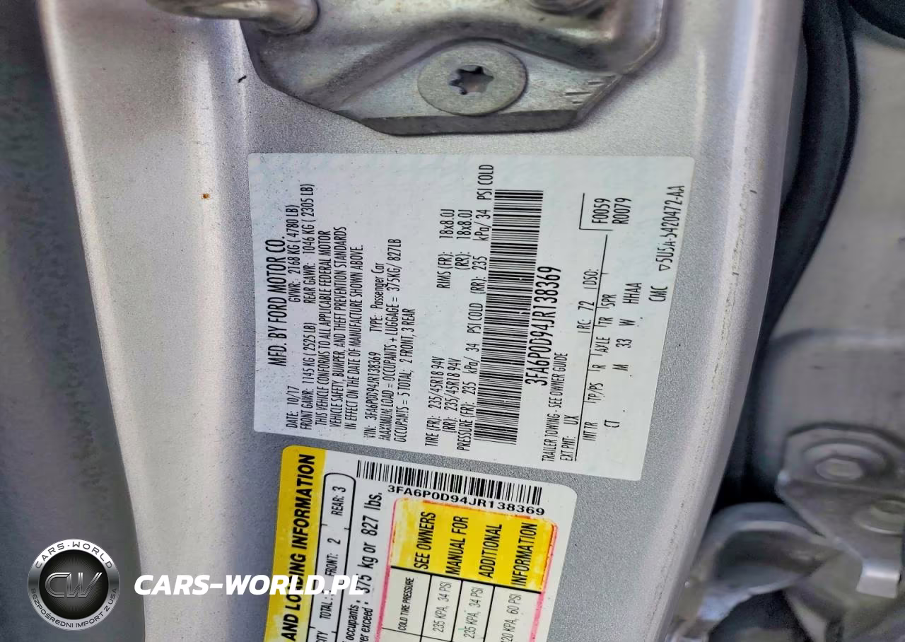 2018 Ford Fusion Titanium-Platinum VIN:3FA6P0D94JR138369 - 12