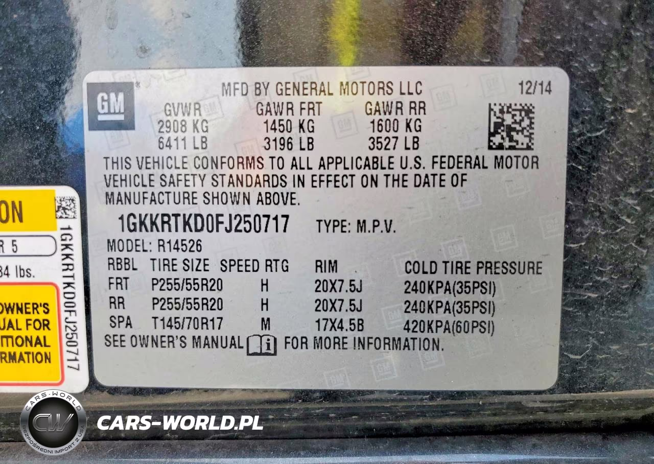 2015 GMC Acadia Denali VIN:1GKKRTKD0FJ250717 - 13