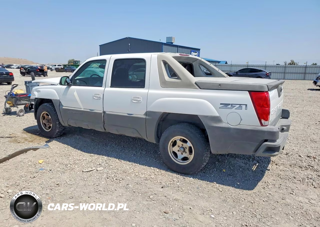 2002 Chevrolet Avalanche K1500 VIN:3GNEK13T52G119602 - 2