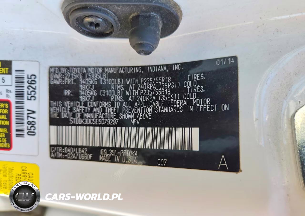2014 Toyota Sienna Xle 7-Passenger VIN:5TDDK3DC5ES079297 - 13