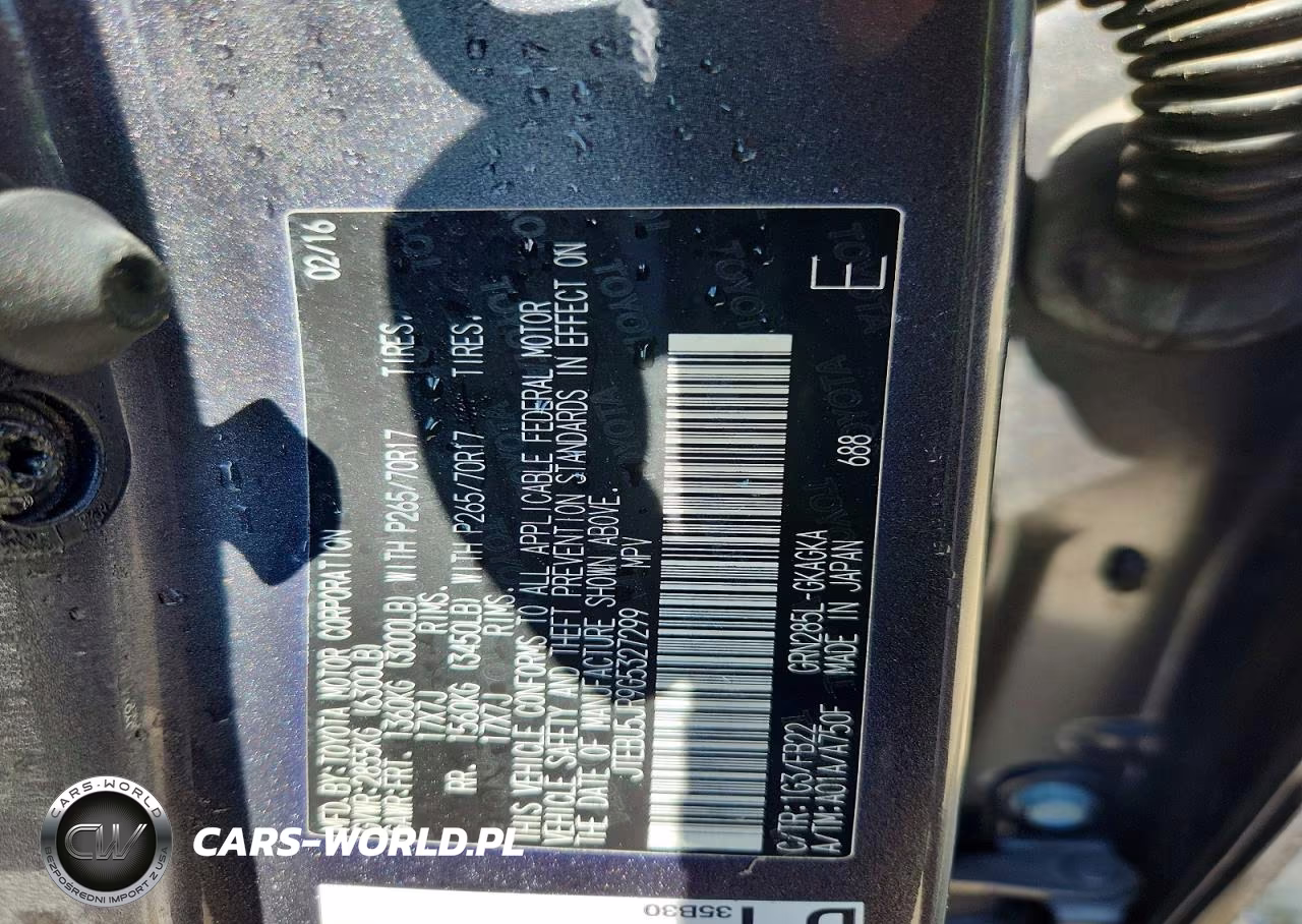 2016 Toyota 4Runner Sr5 VIN:JTEBU5JR9G5327299 - 14