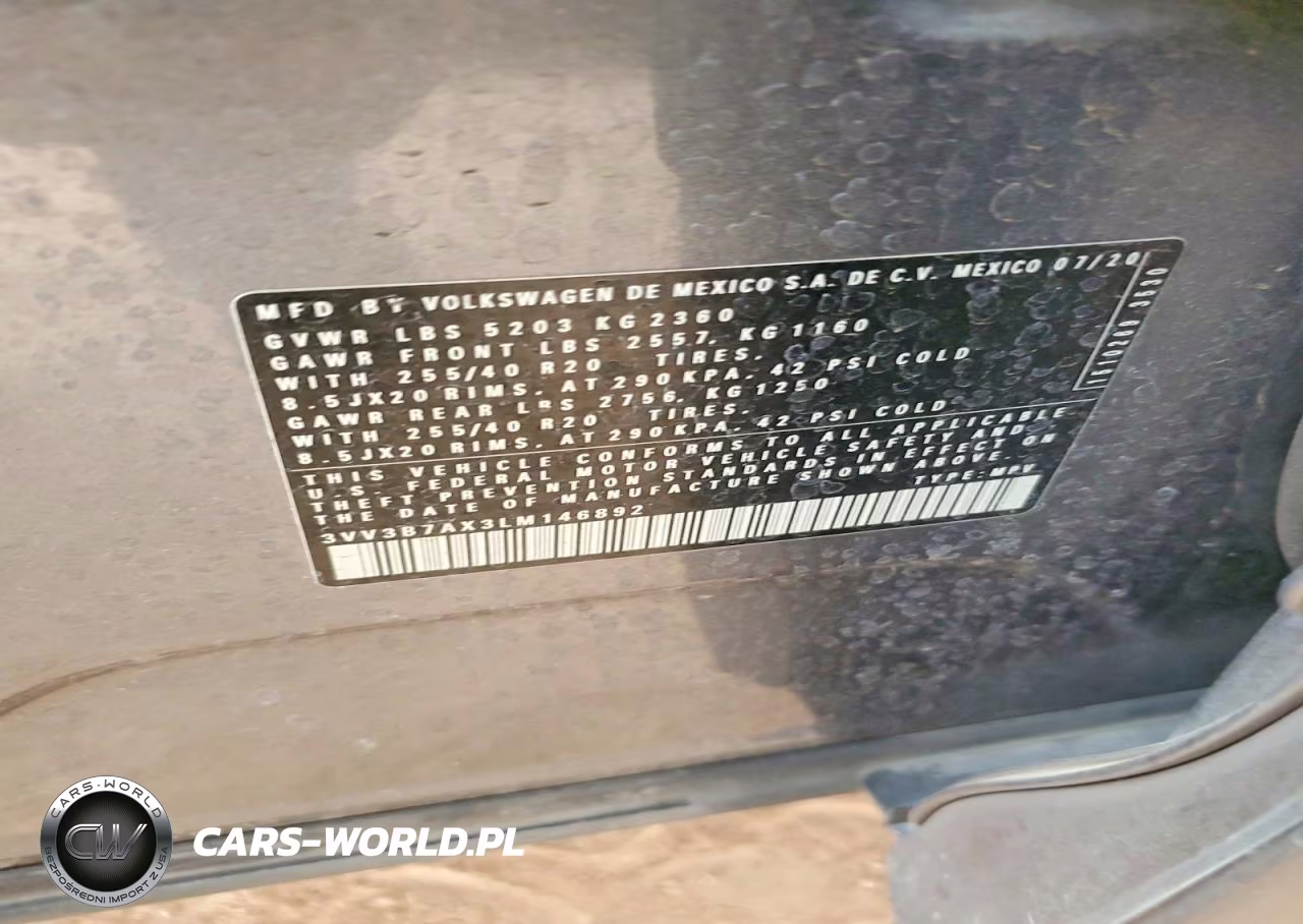 2020 Volkswagen Tiguan Se VIN:3VV3B7AX3LM146892 - 12
