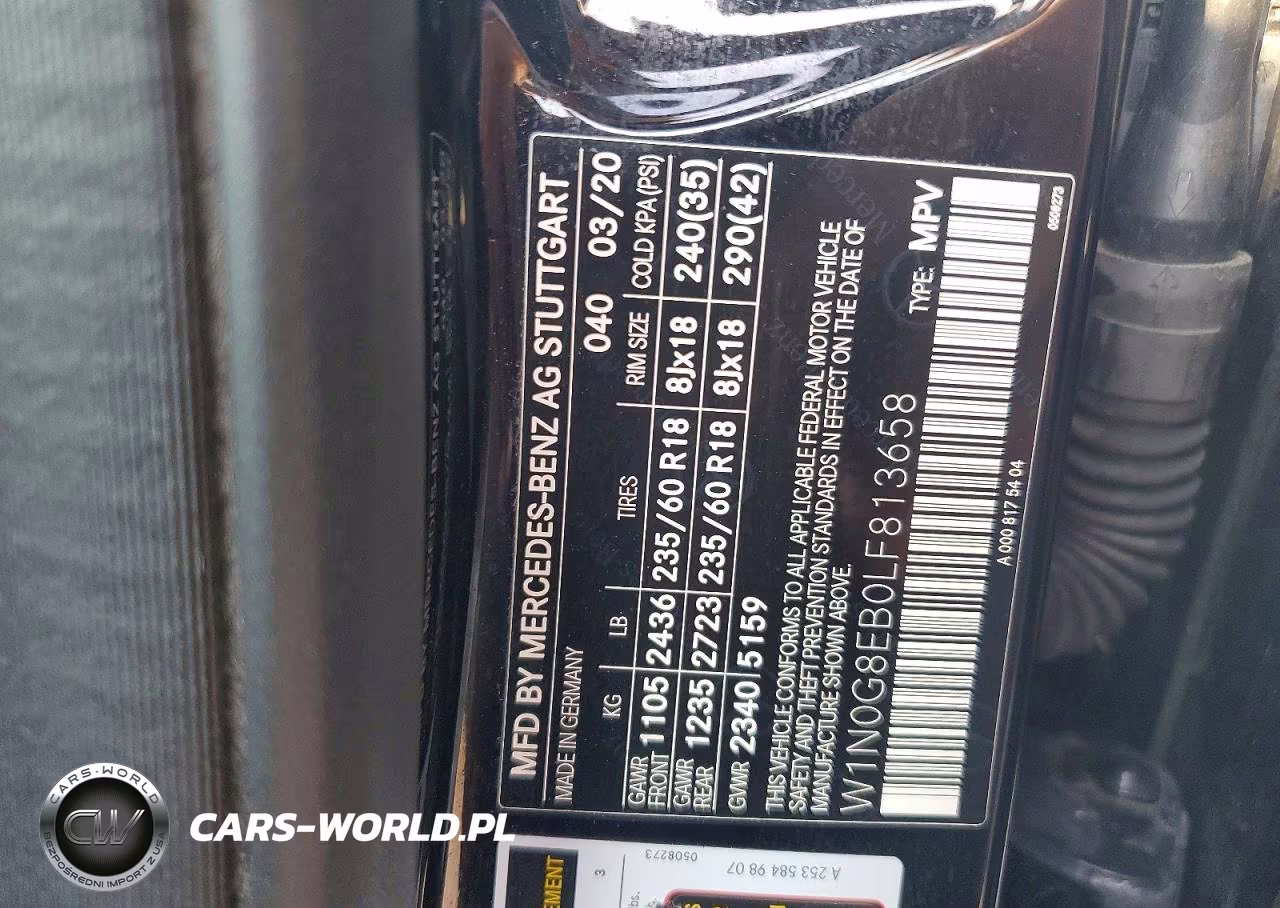 2020 Mercedes-Benz Glc 300 4Matic VIN:W1N0G8EB0LF813658 - 13