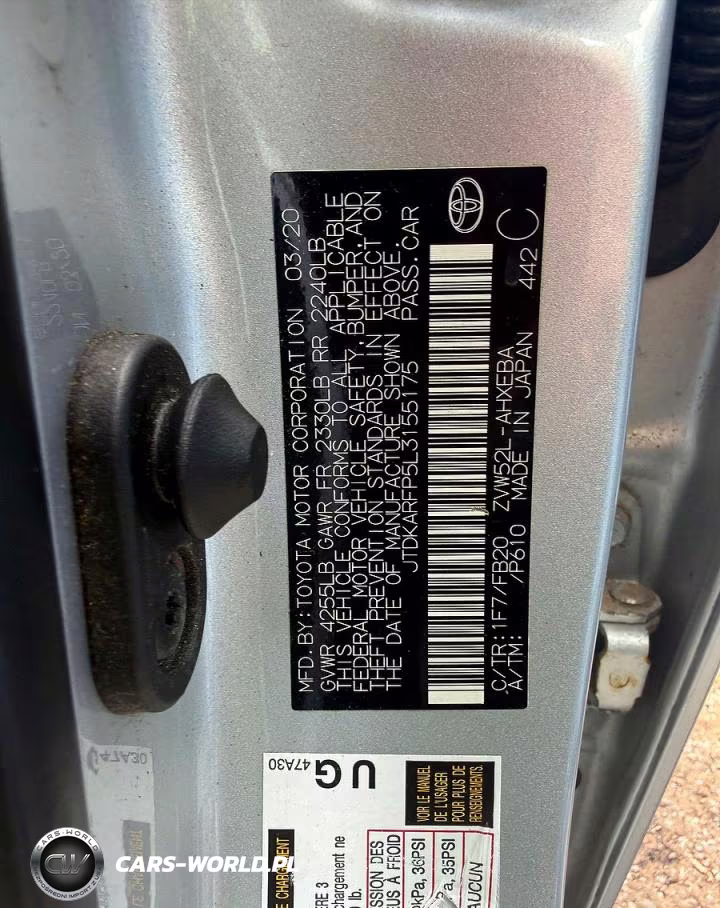 2020 Toyota Prius Prime Le VIN:JTDKARFP5L3155175 - 10