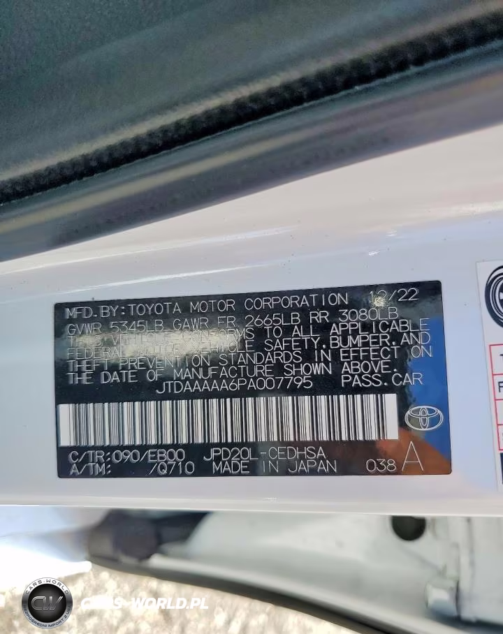 2023 Toyota Mirai Limited VIN:JTDAAAAA6PA007795 - 12