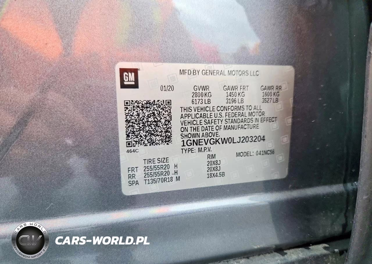 2020 Chevrolet Traverse Lt VIN:1GNEVGKW0LJ203204 - 12