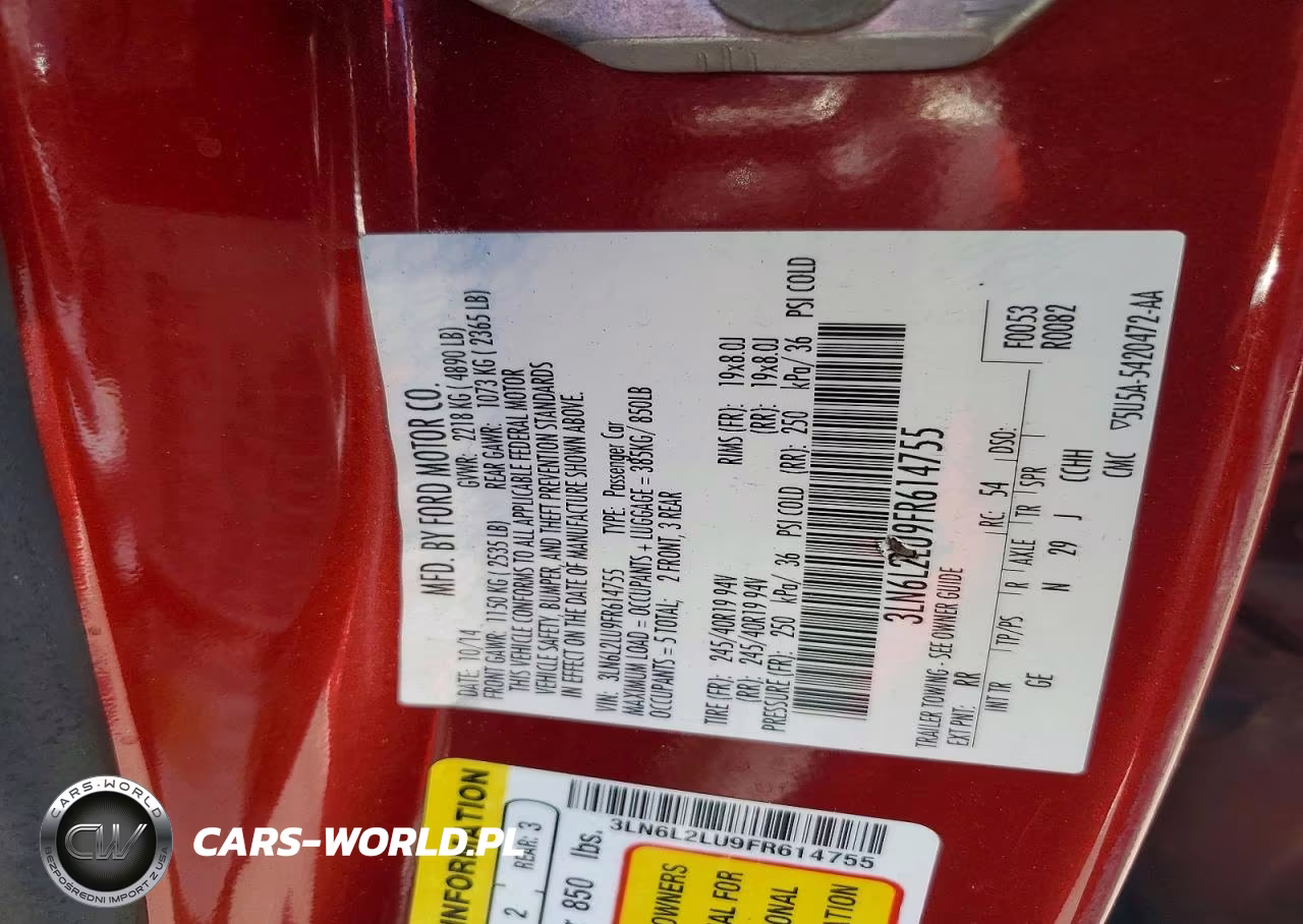 2015 Lincoln Mkz Hybrid VIN:3LN6L2LU9FR614755 - 12