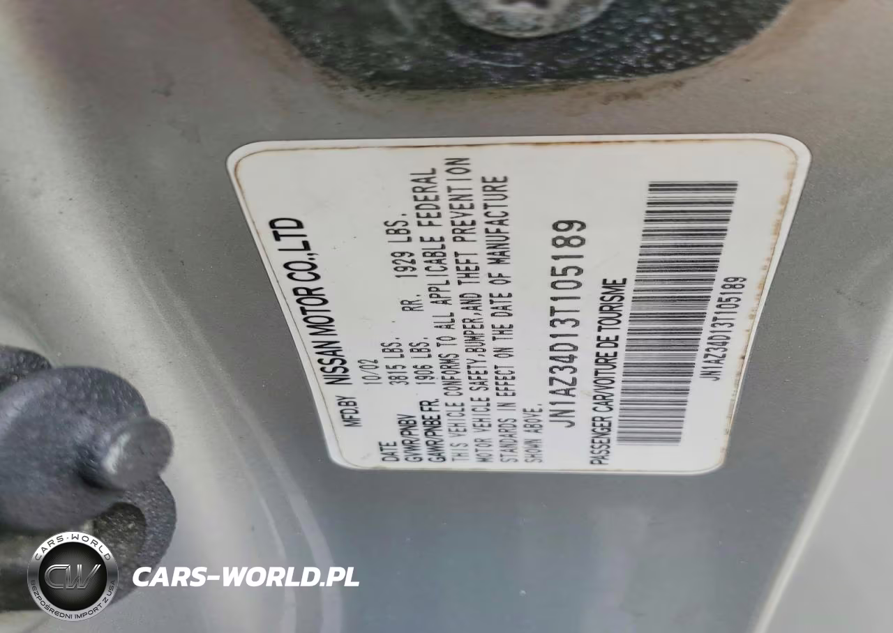 2003 Nissan 350Z Coupe VIN:JN1AZ34D13T105189 - 12