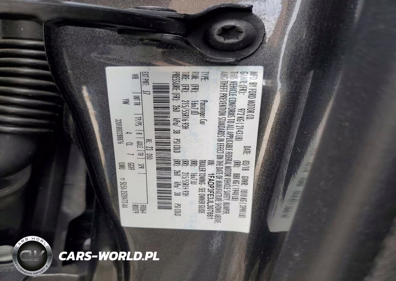 2018 Ford Focus Se VIN:1FADP3FE3JL307881 - 13