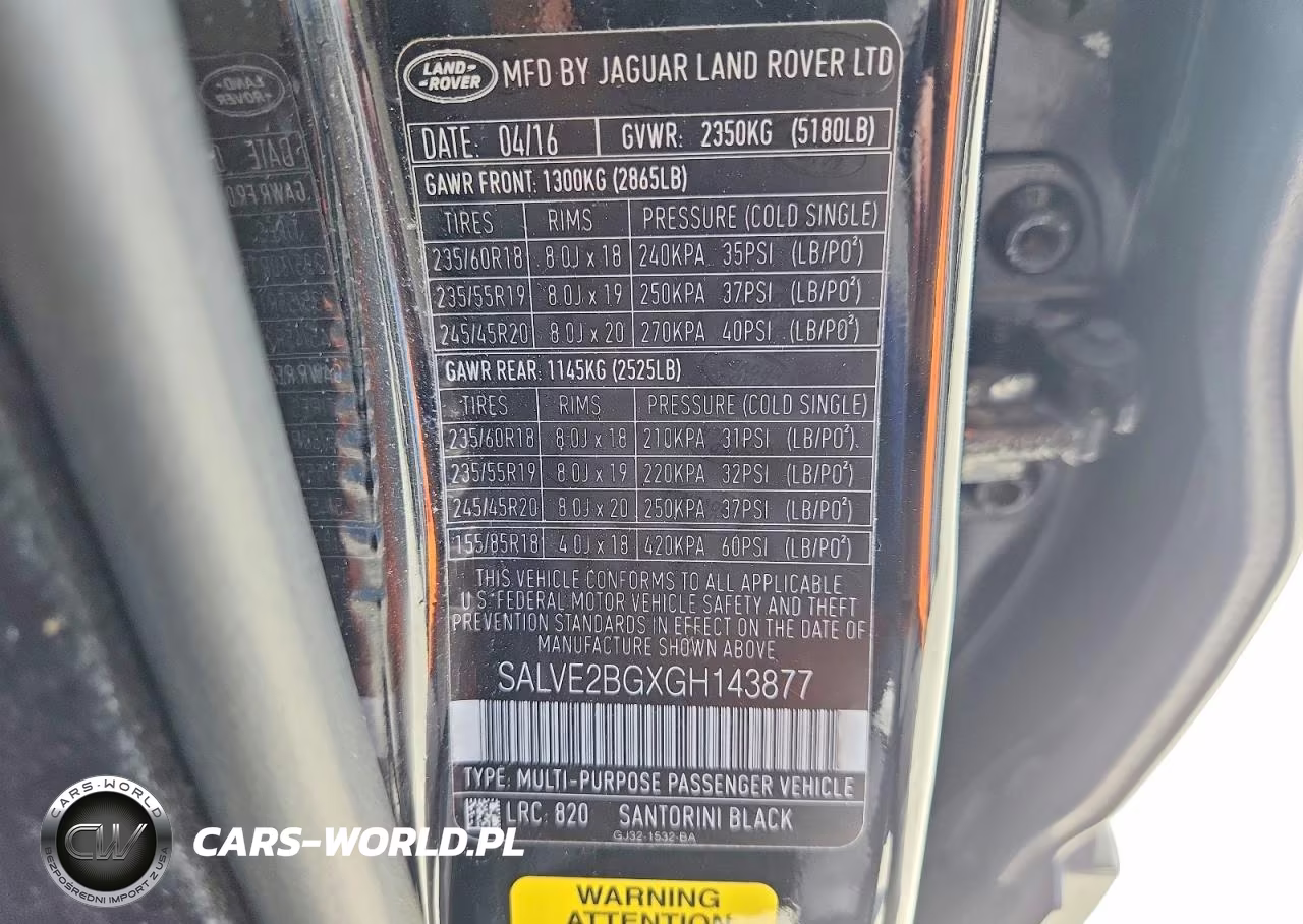 2016 Land Rover Range Rover Evoque Autobiography VIN:SALVE2BGXGH143877 - 13