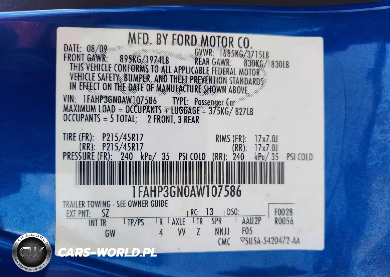 2010 Ford Focus Ses VIN:1FAHP3GN0AW107586 - 12