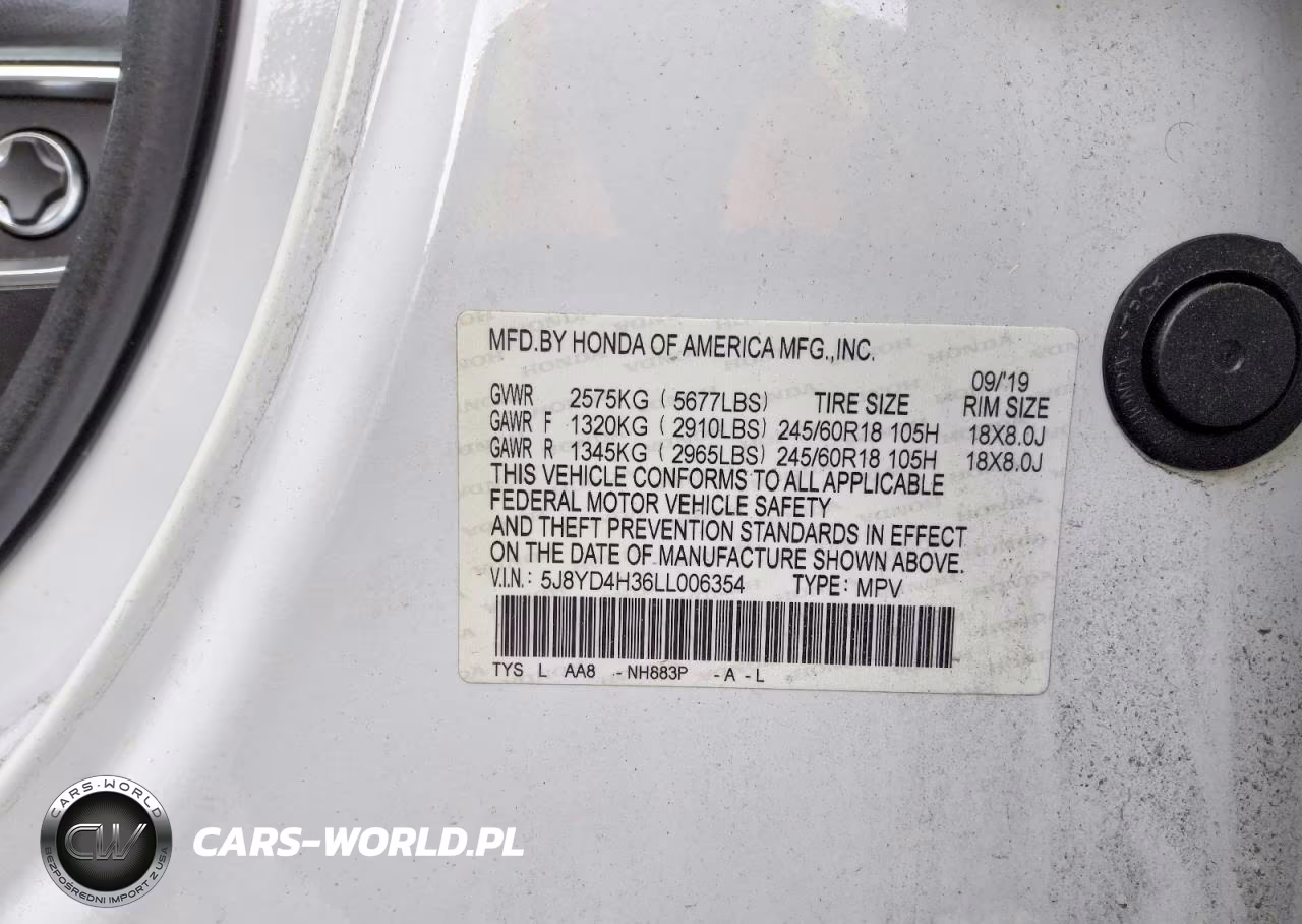 2020 Acura Mdx VIN:5J8YD4H36LL006354 - 8