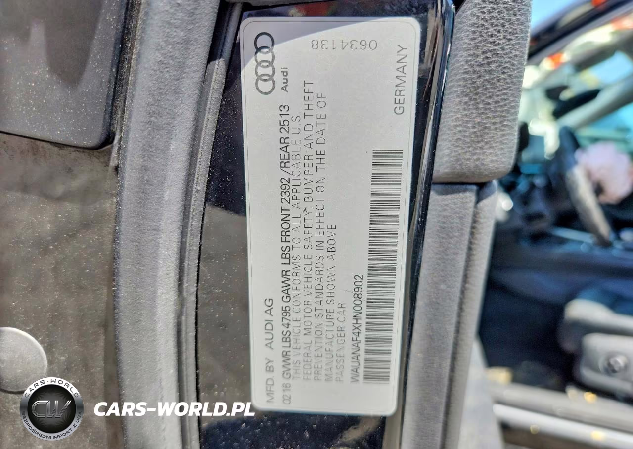 2017 Audi A4 Premium VIN:WAUANAF4XHN008902 - 12