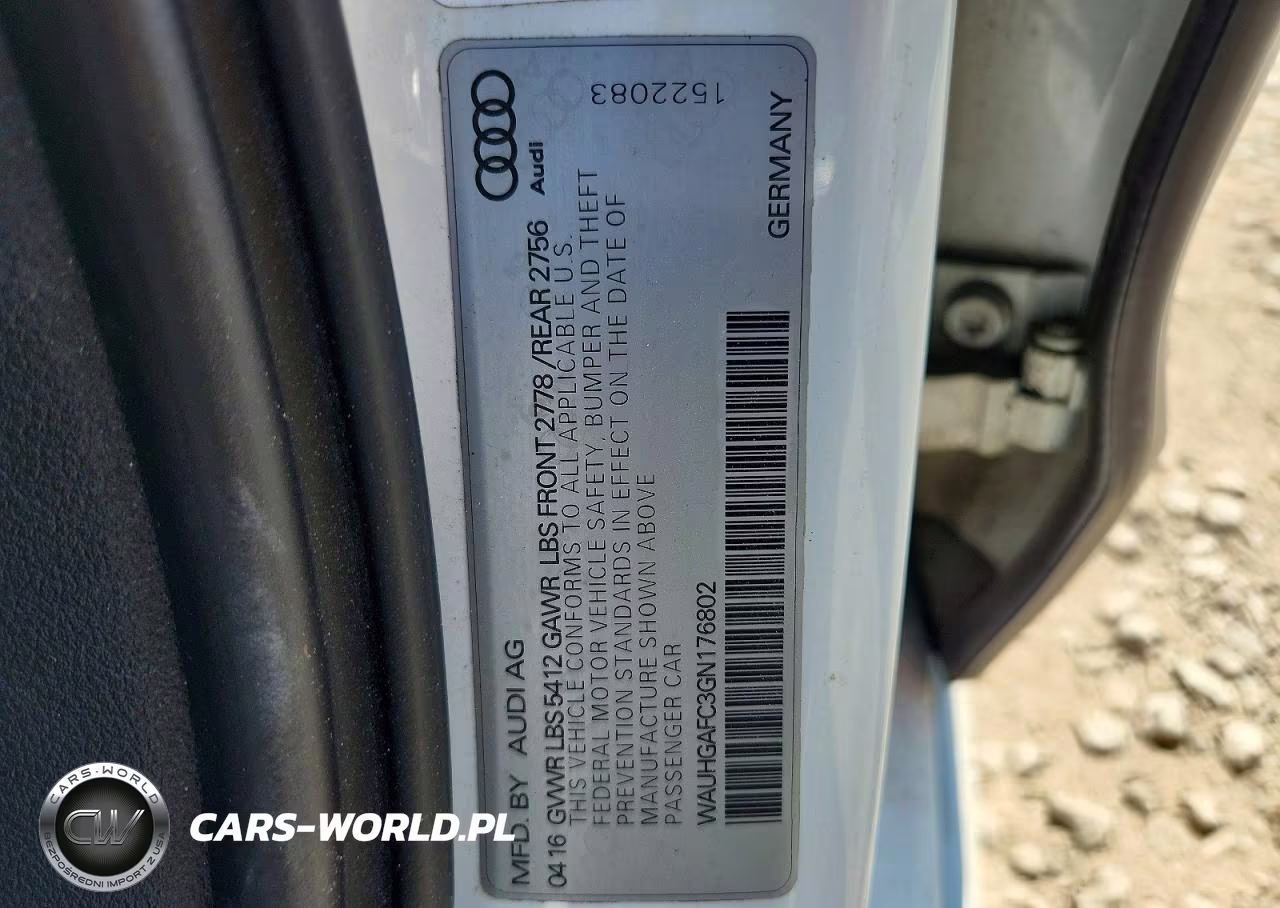2016 Audi A6 Prestige VIN:WAUHGAFC3GN176802 - 12
