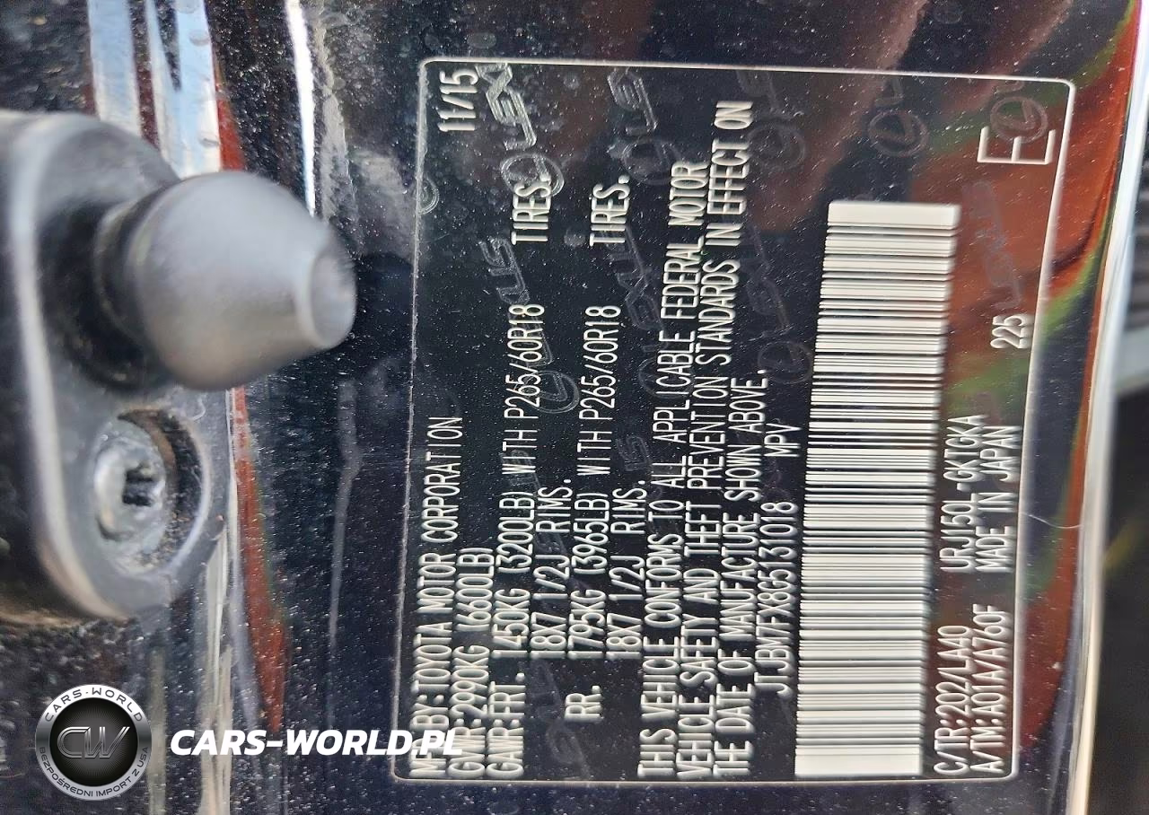 2016 Lexus Gx 460 VIN:JTJBM7FX8G5131018 - 12