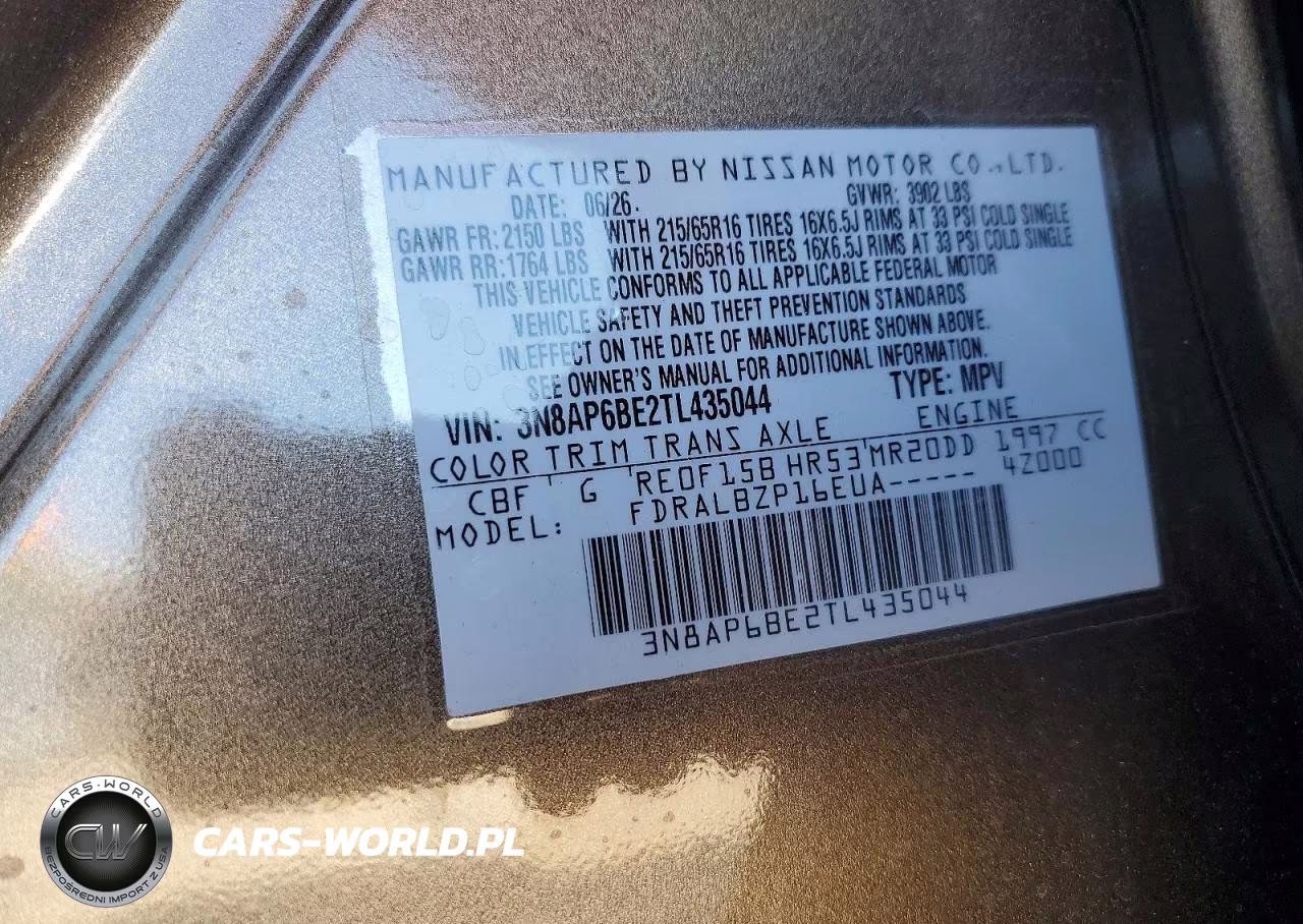2026 Nissan Kicks S VIN:3N8AP6BE2TL435044 - 14