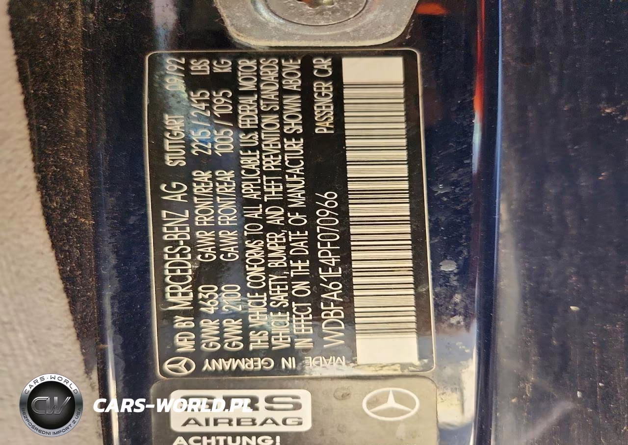 1993 Mercedes-Benz 300 Sl VIN:WDBFA61E4PF070966 - 12