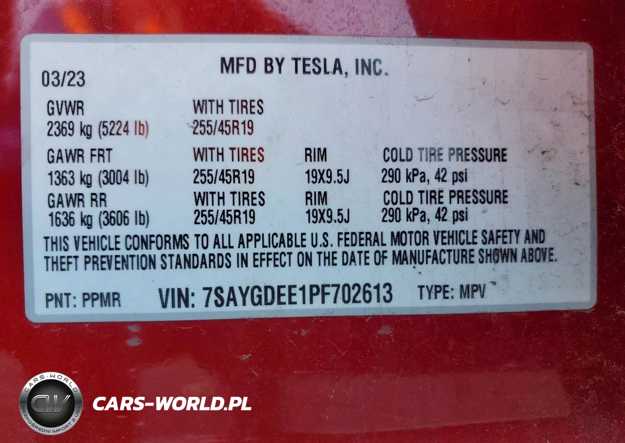 2023 Tesla Model Y VIN:7SAYGDEE1PF702613 - 12