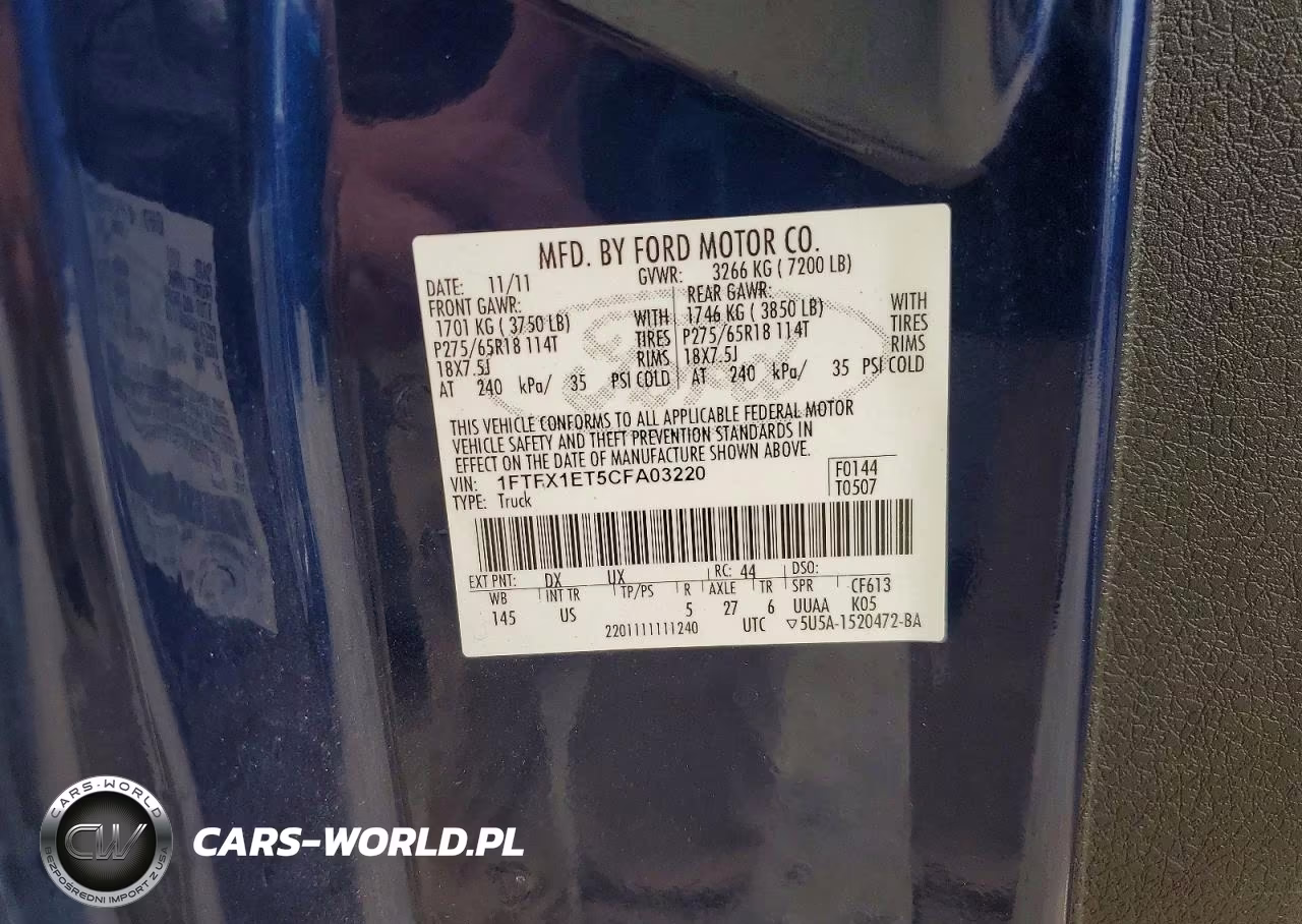 2012 Ford F150 Super Cab VIN:1FTFX1ET5CFA03220 - 12