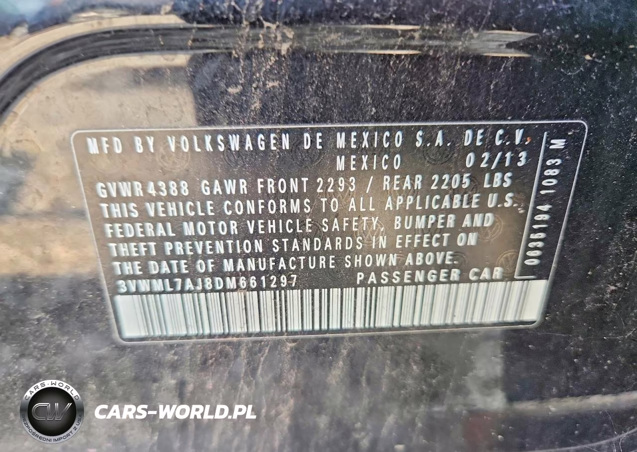 2013 Volkswagen Jetta Tdi VIN:3VWML7AJ8DM661297 - 12
