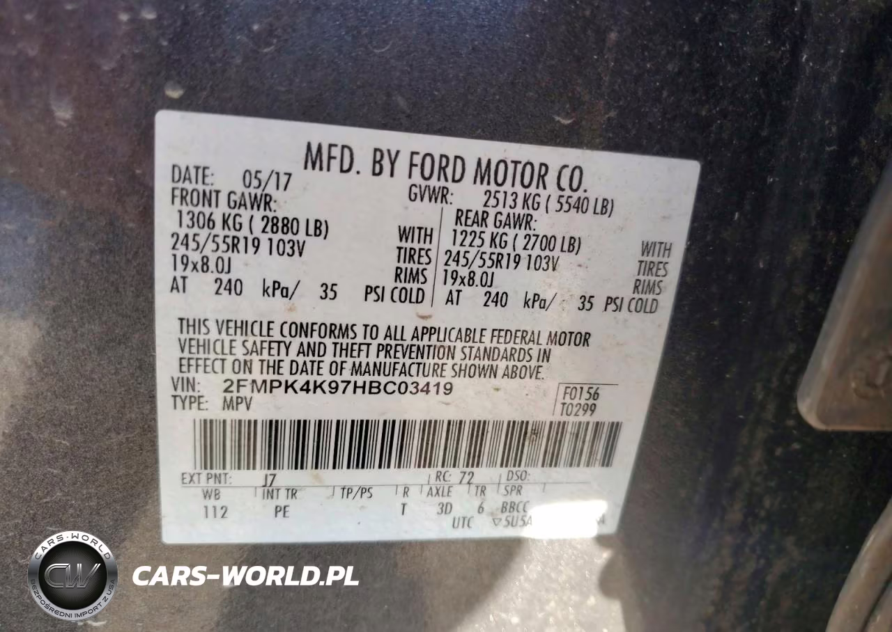 2017 Ford Edge Titanium VIN:2FMPK4K97HBC03419 - 13