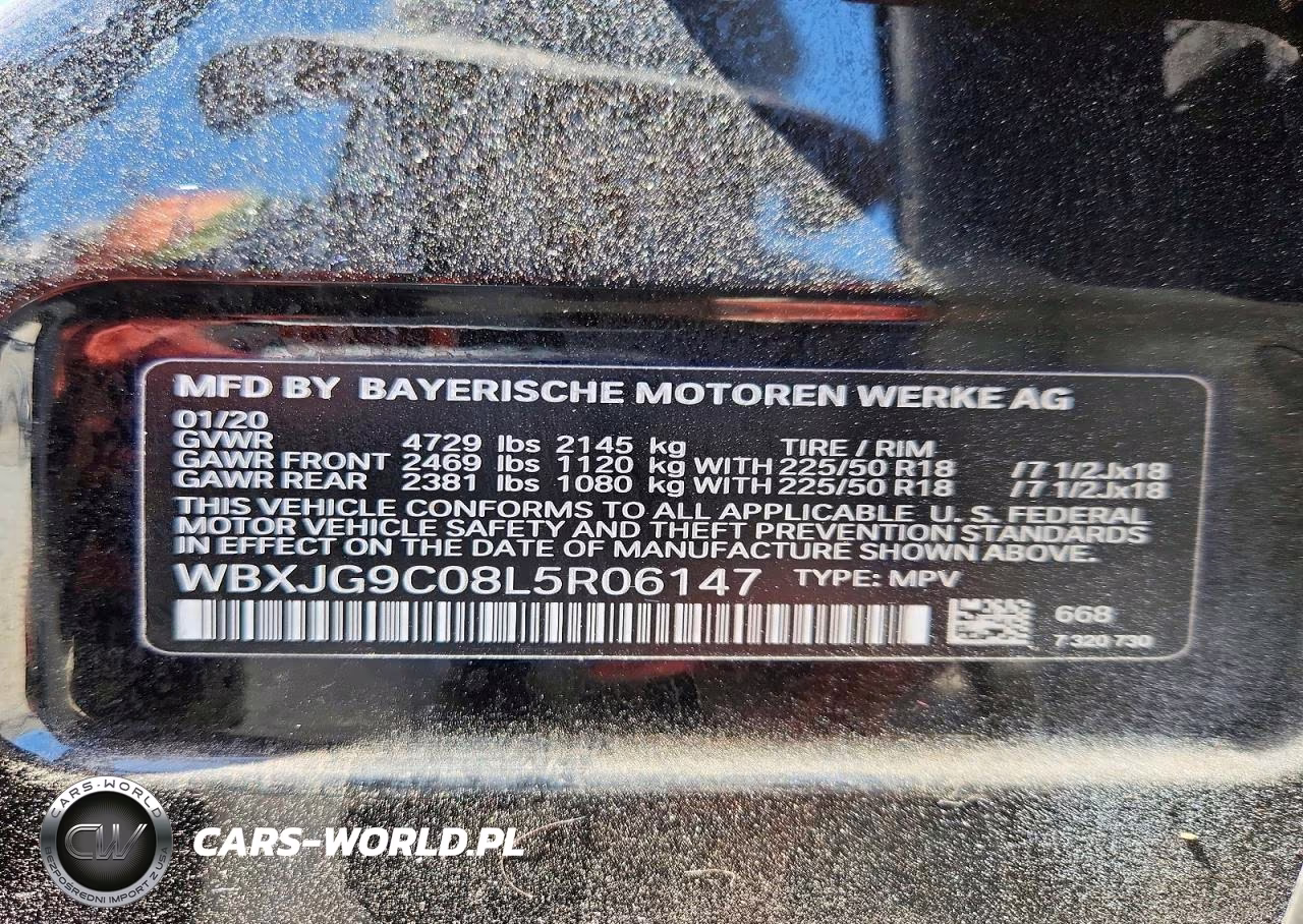 2020 BMW X1 xDrive28I VIN:WBXJG9C08L5R06147 - 14